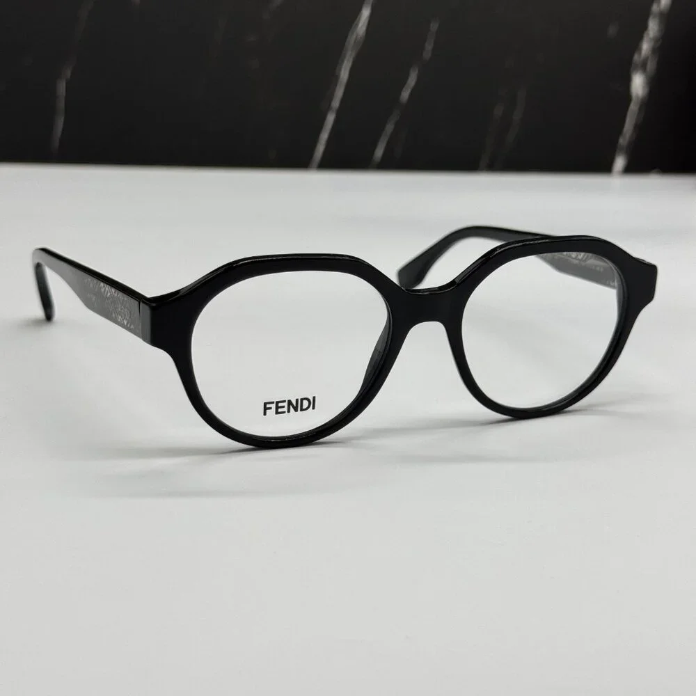NEW FENDI FE50049I 001 BLACK EYEGLASSES WOMEN FENDI